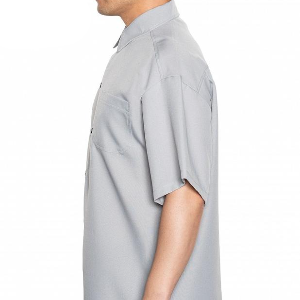 CALTOP Short Sleeve Button Up Solid Shirts